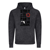 Vintage Black study like sam party like dean Vintage Hoodie - artisFamous