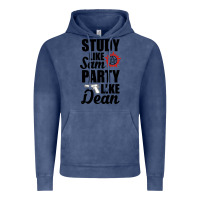 Vintage Denim study like sam party like dean Vintage Hoodie - artisFamous