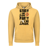 Vintage Mustard study like sam party like dean Vintage Hoodie - artisFamous