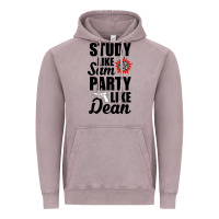 Vintage Zinc study like sam party like dean Vintage Hoodie - artisFamous