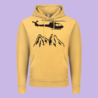 Mountain Rescue Helicopter Funny Vintage Hoodie Designed By Artisfamous