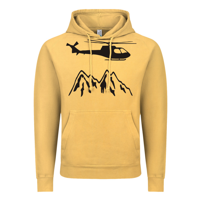 Mountain Rescue Helicopter Funny Vintage Hoodie by artisFamous | Teevron