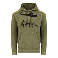 Vintage Olive mountain rescue helicopter funny Vintage Hoodie - artisFamous