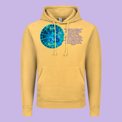 Aquarius Sign Zodiac Astrology Horoscope T-shirt Vintage Hoodie Designed By Artisfamous