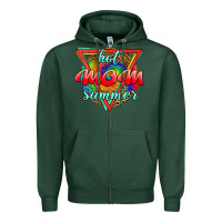 Sports Green hot mom summer Zipper Hoodie - JahusDesignShop