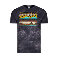 Cloud Black sunflower aztec serape cowhide background Vintage Tee - RanaPortraitStore