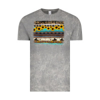 Cloud Rock sunflower aztec serape cowhide background Vintage Tee - RanaPortraitStore