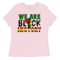 Bubblegum Pink we are black history Ladies Tee - FaDigitalArtStudio