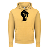 Vintage Mustard fist Vintage Hoodie - artisFamous