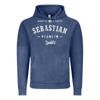 Vintage Denim Sebastian Personalized Name Mens Birthday Vintage Hoodie - artisFamous