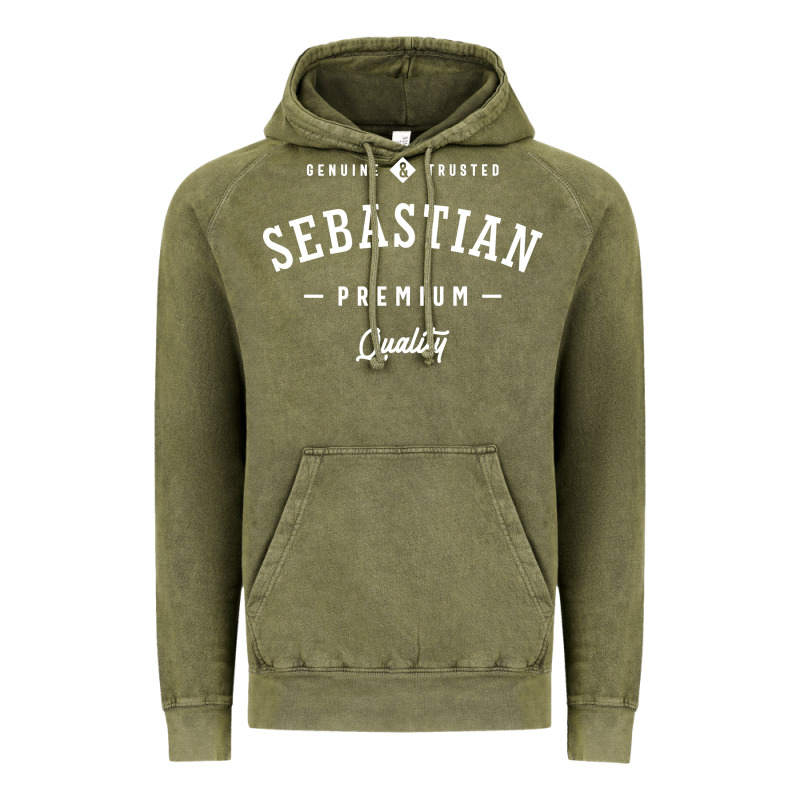Sebastian Personalized Name Mens Birthday Vintage Hoodie by artisFamous | Teevron