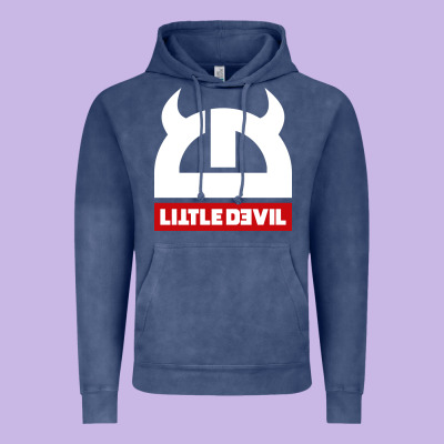 Little Devil Vintage Hoodie Designed By Artisfamous