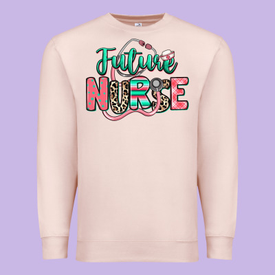 Future Nurse Premium Sweatshirt Designed By Ranaportraitstore