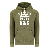 Vintage Olive party king Vintage Hoodie - artisFamous