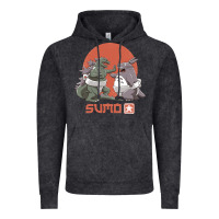 Vintage Black sumo pop Vintage Hoodie - artisFamous