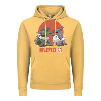Vintage Mustard sumo pop Vintage Hoodie - artisFamous