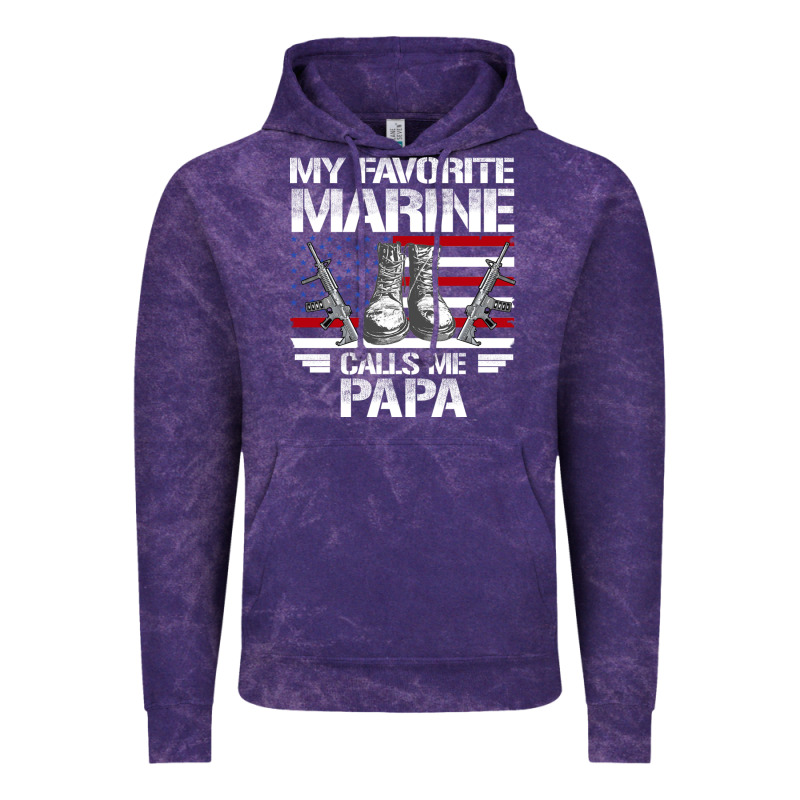 Marine Papa, Gifts My Favorite Marine Calls Me Pa Pa Military Mother Vintage Hoodie by artisFamous | Teevron