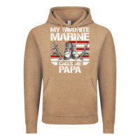 Vintage Coffee marine papa, gifts my favorite marine calls me pa pa military mother Vintage Hoodie - artisFamous