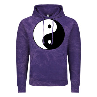 Cloud Purple Yin and yang Vintage Hoodie - artisFamous