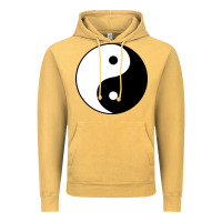 Vintage Mustard Yin and yang Vintage Hoodie - artisFamous