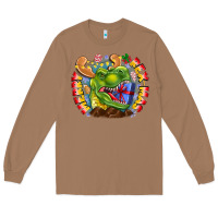 Toasted Coconut Merry Rexmas Long Sleeve Tee - CowhideDigitalArt