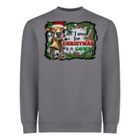 Storm all i want for christmas is a cow Heavyweight Sweatshirt - RanaPortraitStore