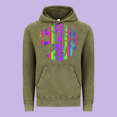 Reflective 7 Lions Vintage Hoodie Designed By Artisfamous