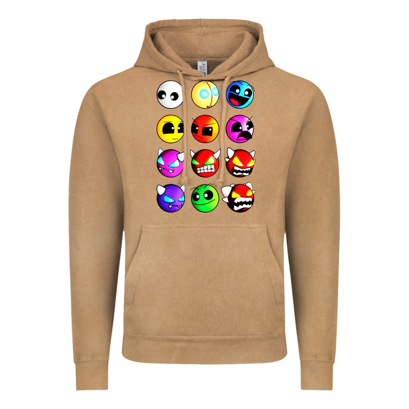 Geometry Dash Difficulty  Faces Vintage Hoodie by artisFamous | Teevron