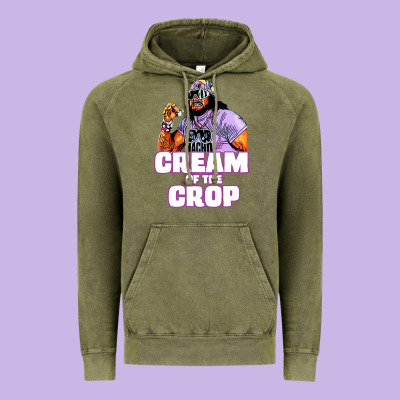 Macho Cream Of The Crop Vintage Hoodie Designed By Artisfamous