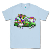 Dusty Blue mardi gras gnomes truck Classic Tee - OliviaCreatesArt