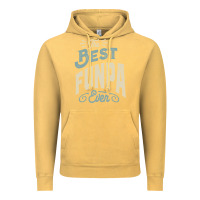 Vintage Mustard The Best Funpa Ever - Mens Funny Dad and Grandpa Vintage Hoodie - artisFamous