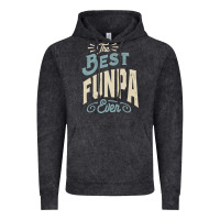 Vintage Black The Best Funpa Ever - Mens Funny Dad and Grandpa Vintage Hoodie - artisFamous