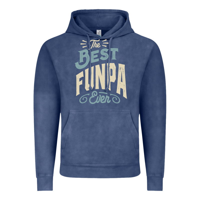 The Best Funpa Ever - Mens Funny Dad And Grandpa Vintage Hoodie by artisFamous | Teevron