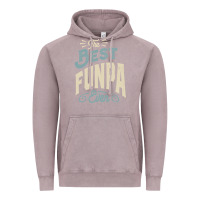 Vintage Zinc The Best Funpa Ever - Mens Funny Dad and Grandpa Vintage Hoodie - artisFamous