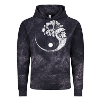 Cloud Black yin yang bonsai tree Vintage Hoodie - artisFamous
