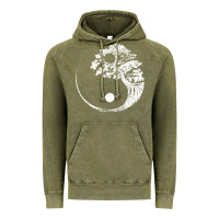 Vintage Olive yin yang bonsai tree Vintage Hoodie - artisFamous