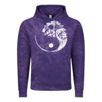 Cloud Purple yin yang bonsai tree Vintage Hoodie - artisFamous