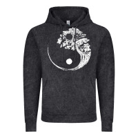 Vintage Black yin yang bonsai tree Vintage Hoodie - artisFamous