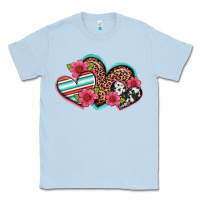 Dusty Blue easter spring western hearts Classic Tee - Artiststas