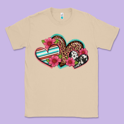 Easter Spring Western Hearts Classic Tee Designed By Artiststas