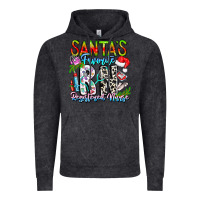 Vintage Black Santa's Favorite RN Registered Nurse Vintage Hoodie - CowhideDigitalArt