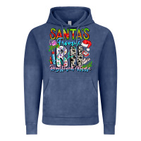 Vintage Denim Santa's Favorite RN Registered Nurse Vintage Hoodie - CowhideDigitalArt