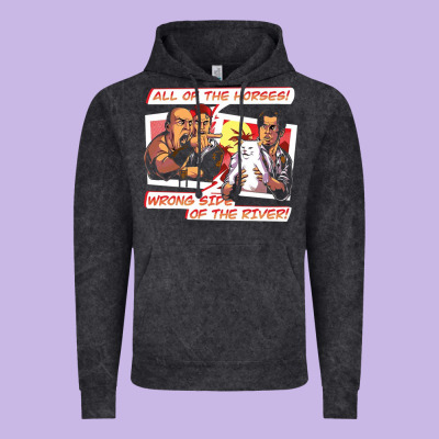 Wrong Side Of The River Vintage Hoodie Designed By Artisfamous