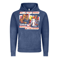 Vintage Denim wrong side of the river Vintage Hoodie - artisFamous