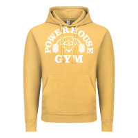 Vintage Mustard power house gym fitness Vintage Hoodie - artisFamous