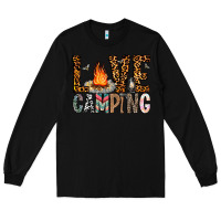 Black Love Camping Long Sleeve Tee - CowhideDigitalArt