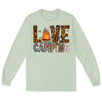 Matcha Love Camping Long Sleeve Tee - CowhideDigitalArt