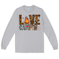 Moon Dust Love Camping Long Sleeve Tee - CowhideDigitalArt