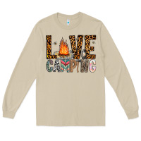 Mushroom Love Camping Long Sleeve Tee - CowhideDigitalArt