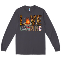 Smoke Love Camping Long Sleeve Tee - CowhideDigitalArt